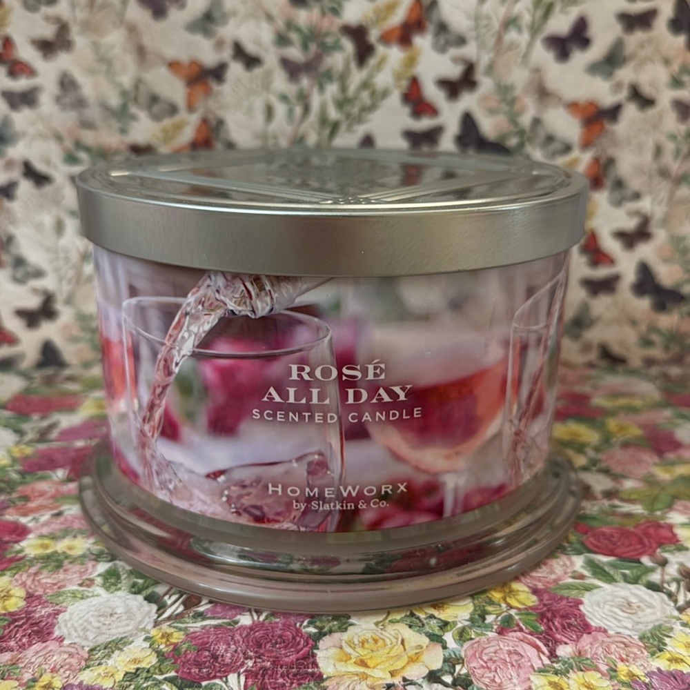 Slatkin and co Harry slatkin homeworx rose all day candle 4 wicks